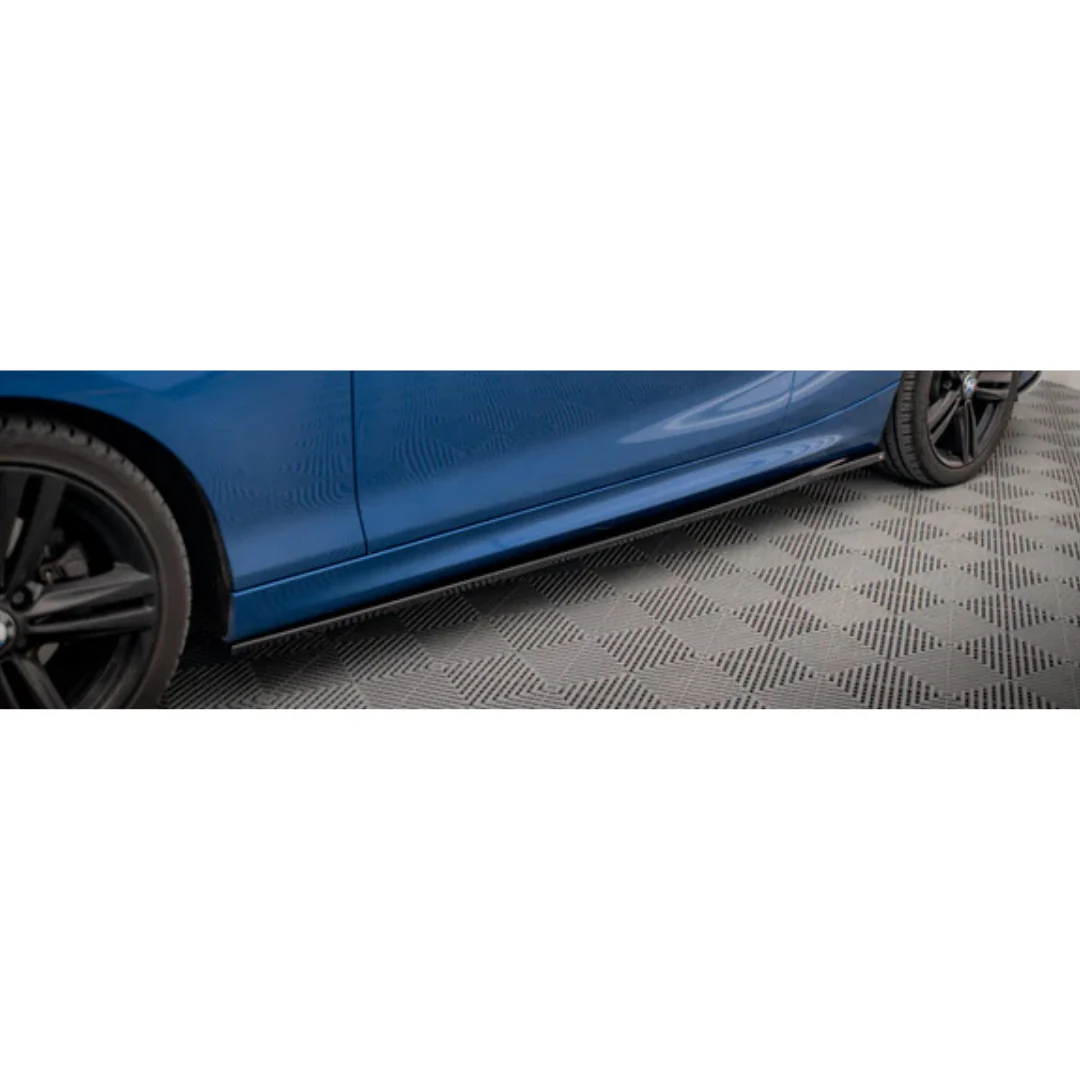 BM F22 GLOSS BLACK SIDE SKIRT EXTENSIONS (non oem) - Image 2