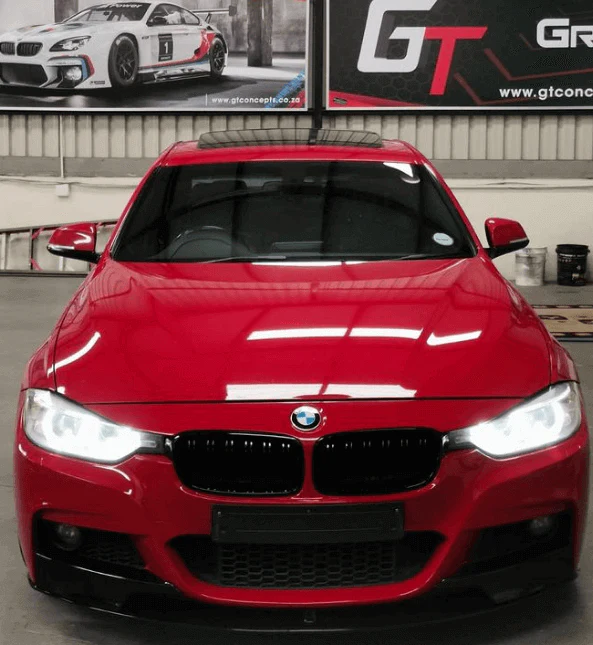BM F30 M-PERFORMANCE REINFORCED HIGH QUALITY GLOSS BLACK FRONT LIP SPOILER (non oem) - Image 2