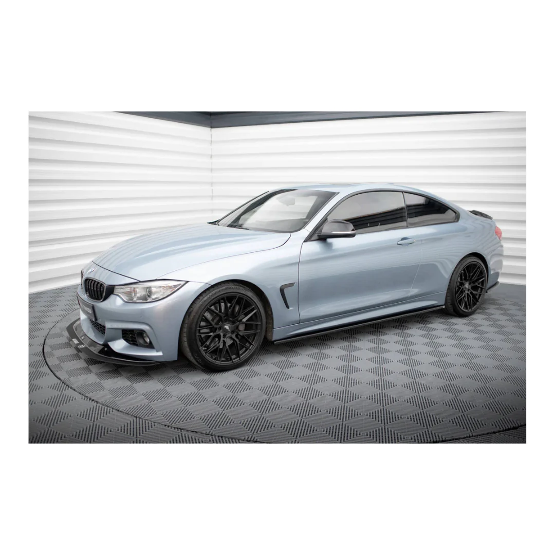 BM F32 GLOSS BLACK SIDE SKIRT EXTENSIONS (non oem) - Image 2