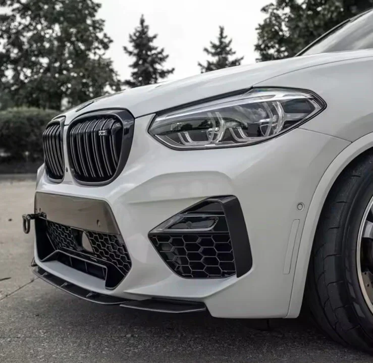 BM F97 X3M / F98 X4M 3pc FRONT LIP SPOILER - Image 2