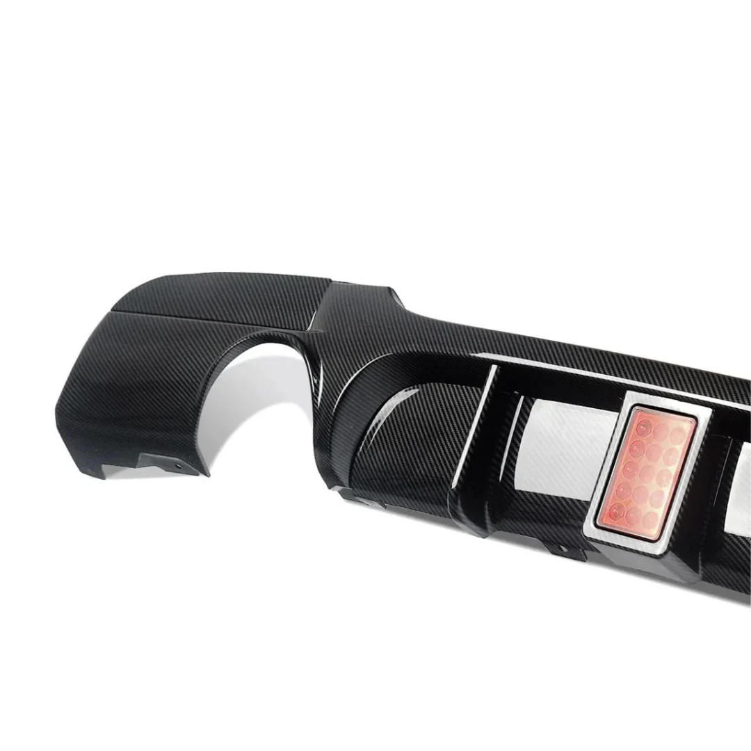 BM E90 335i F1 INSPIRED L.E.D BRAKE LIGHT GLOSS BLACK REAR DIFFUSER (non oem) - Image 2