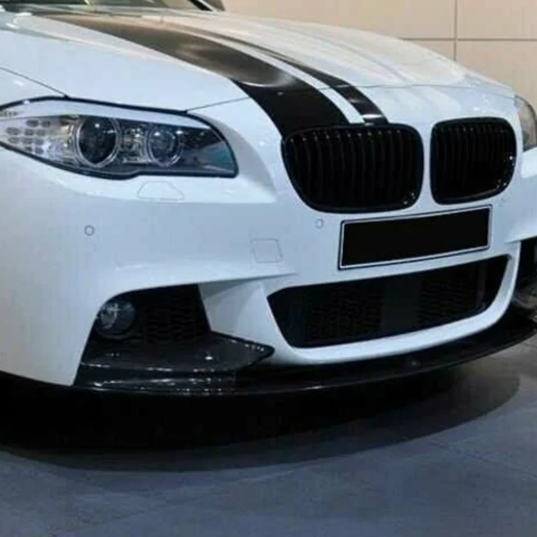 BM F10 M PERFORMANCE GLOSS BLACK FRONT LIP SPOILER (non oem) - Image 2
