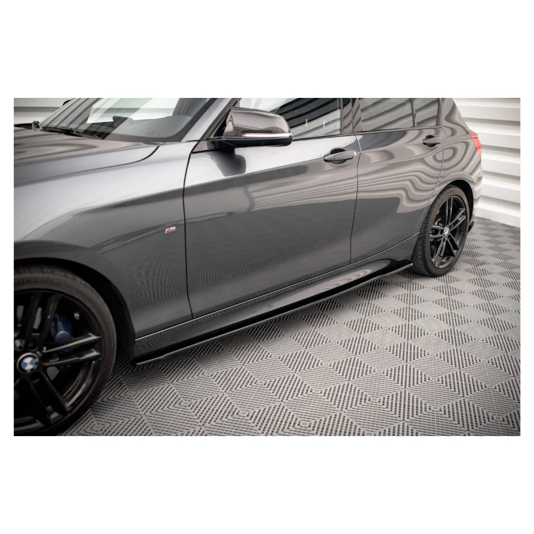 BM F20 M-PERFORMANCE GLOSS BLACK SIDE SKIRT EXTENSIONS (non oem) - Image 2