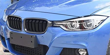 BM F30 DOUBLE SLAT GLOSS BLACK KIDNEY GRILLS (non oem) - Image 2