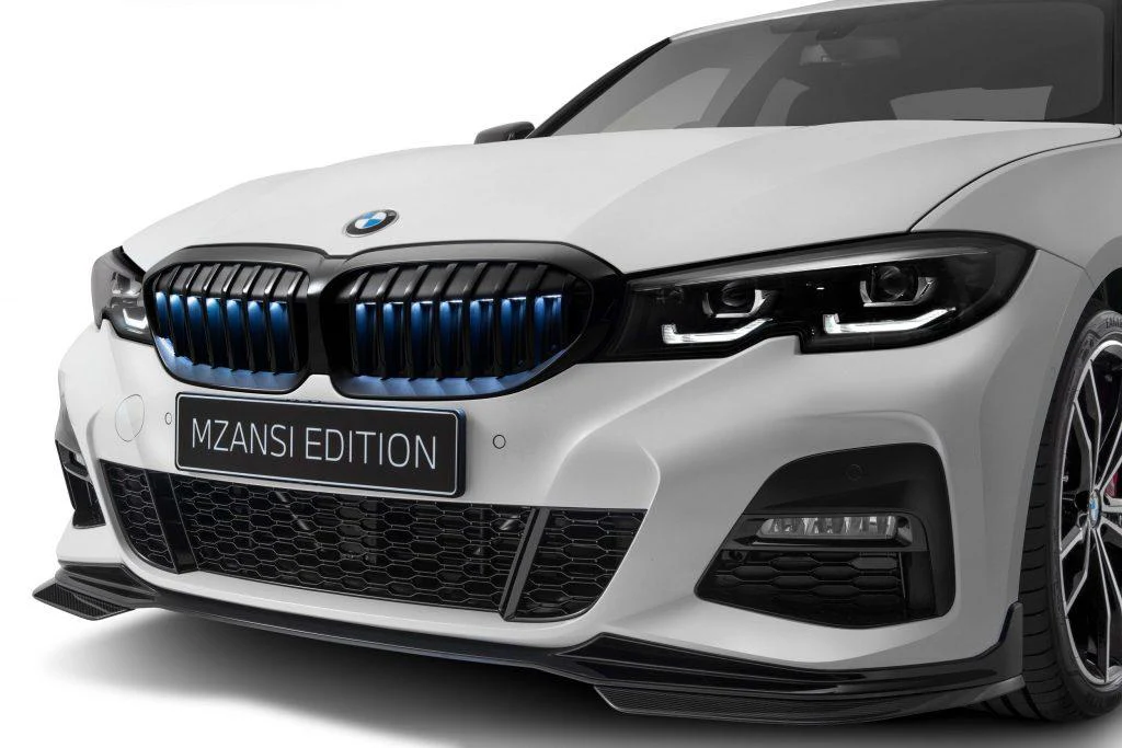 BM G20 PRE-LCI M PERFORMANCE MZANSI STYLE - GLOSS BLACK FRONT LIP SPOILER (non oem) - Image 2