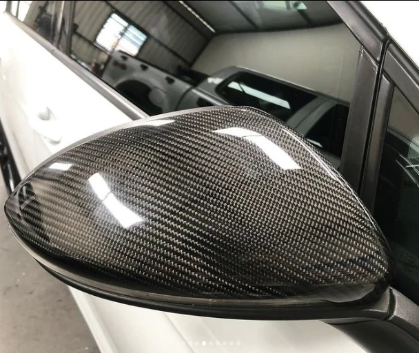 GOLF 7 CARBON FIBRE STICK-ON MIRROR COVERS (non oem) - Image 2