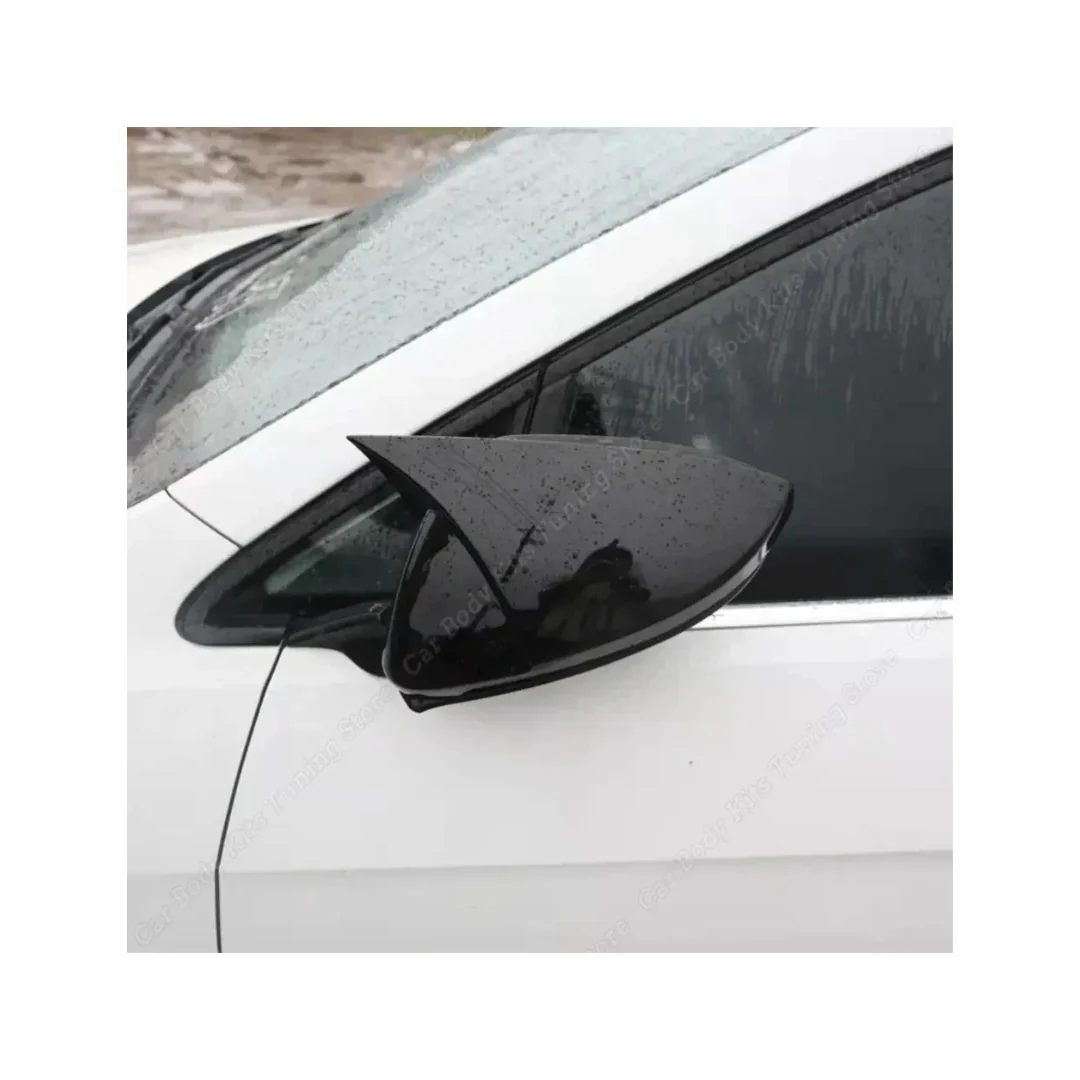 GOLF 7 GLOSS BLACK STICK-ON BATMAN STYLE MIRROR COVERS (non oem) - Image 2