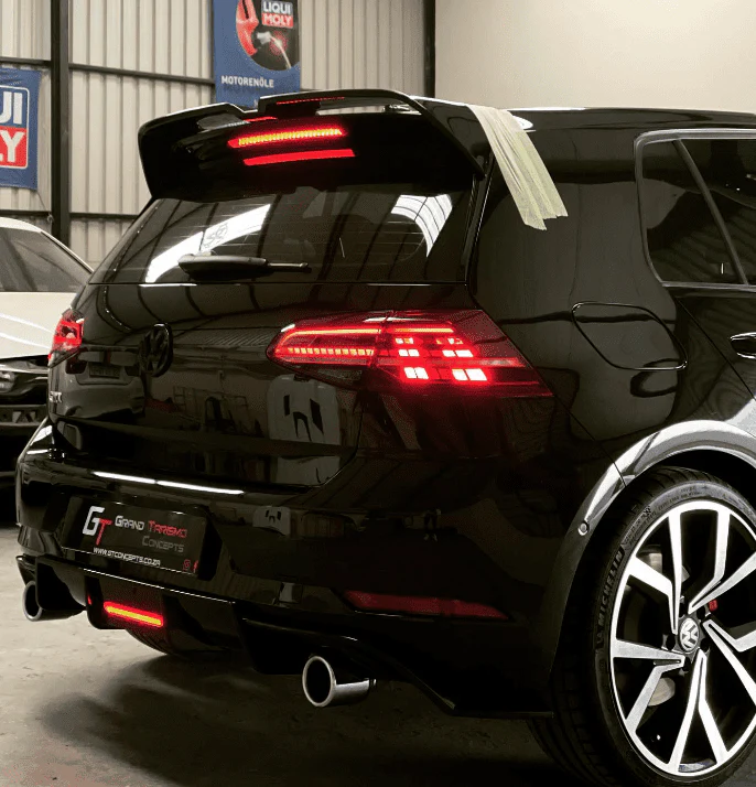 GOLF 7 GTI KARBEL GLOSS BLACK REAR DIFFUSER (non oem) - Image 2
