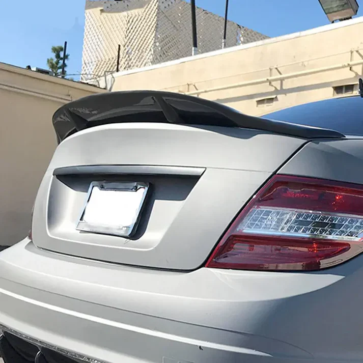Merc W204 Ducktail/PSM Style Gloss Black Boot Spoiler - Image 3