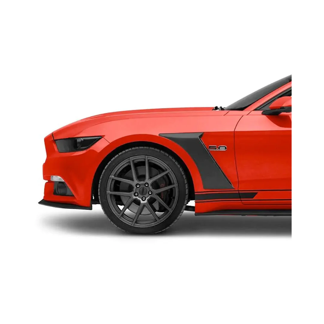 MUSTANG FRONT GLOSS BLACK ADD ON FENDER VENTS (non oem) - Image 2
