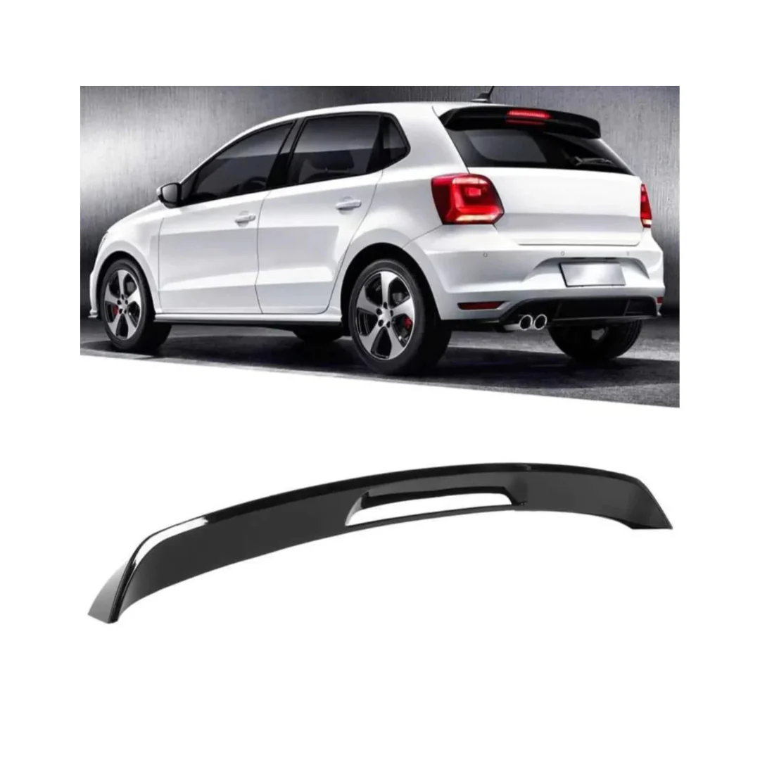 POLO 6 GTI STYLE GLOSS BLACK ROOF SPOILER (non oem) - Image 2