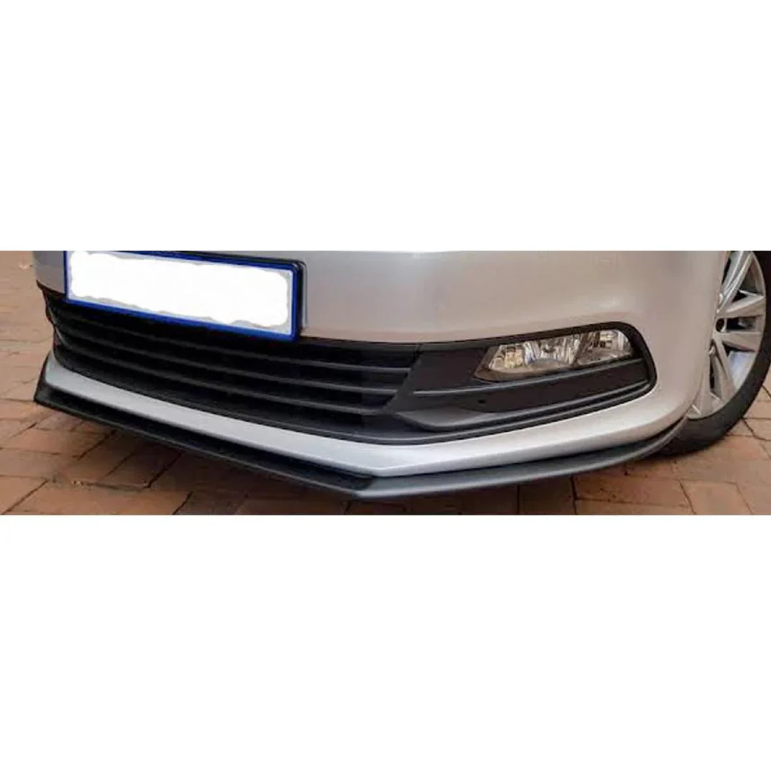 POLO 6   2 PIECE  MATTE BLACK FRONT LIP SPOILER (non oem) - Image 2