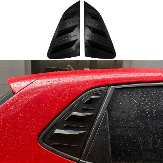 POLO 8 GLOSS BLACK WINDOW LOUVERS (non oem) - Image 2